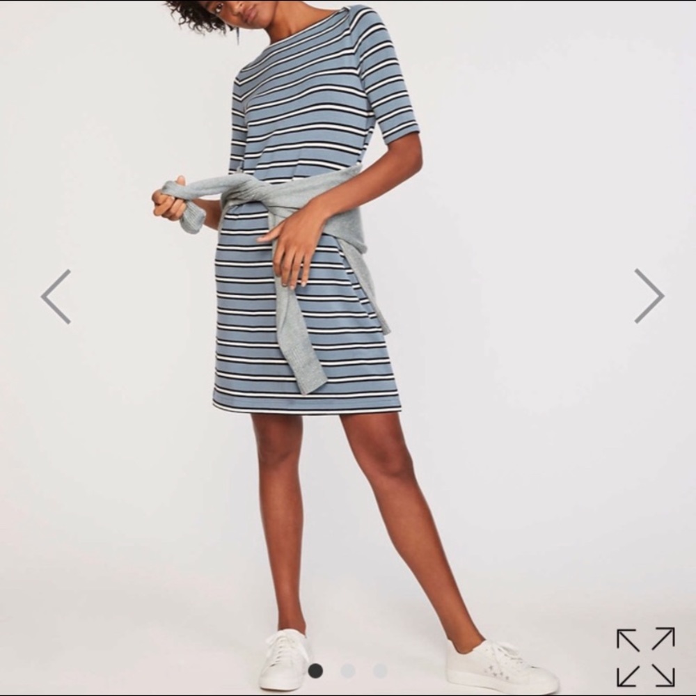 Lou & Grey | Striped Signature Boatneck Dress